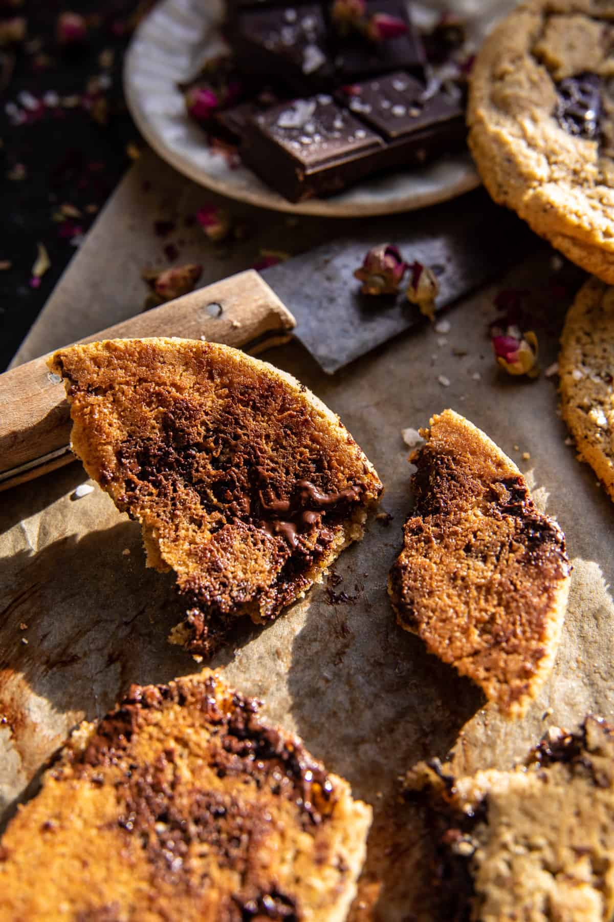 Peanut Butter Protein Chocolate Chip Cookies | halfbakedharvest.com