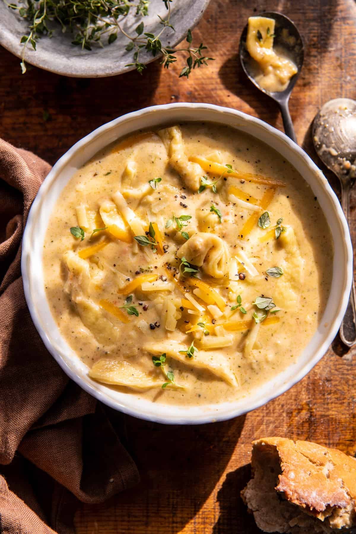Broccoli Cheddar Noodle Soup | halfbakedharvest.com