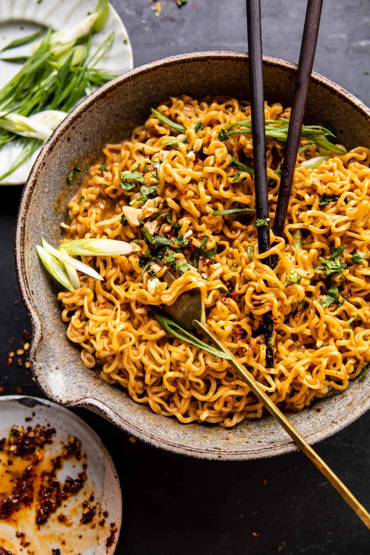 20 Minute Garlic Oil Schezwan Peanut Noodles | halfbakedharvest.com