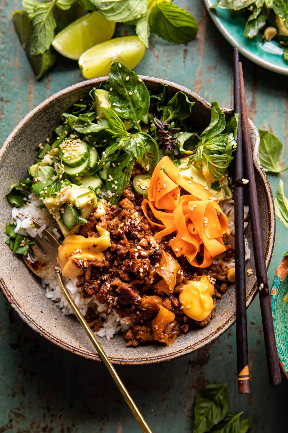 25 Minute Banh Mi Rice Bowls | halfbakedharvest.com