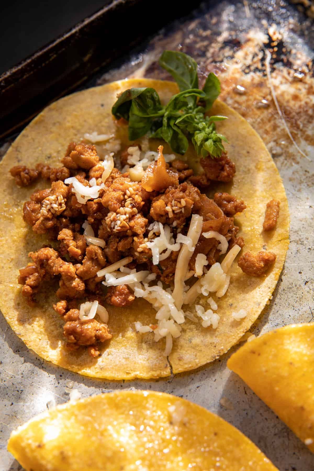 Chili Crisp Chicken Tacos with Spicy Mango Salsa | halfbakedharvest.com