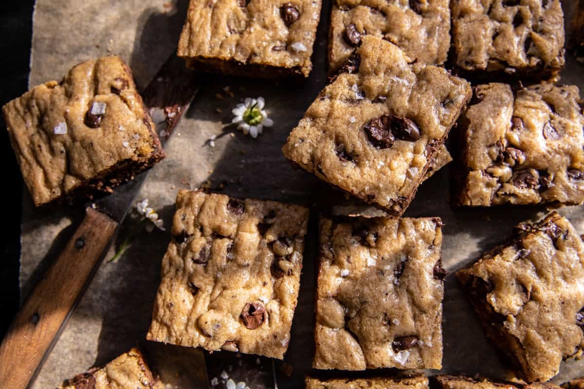 Coffee Chocolate Chip Blondies | halfbakedharvest.com