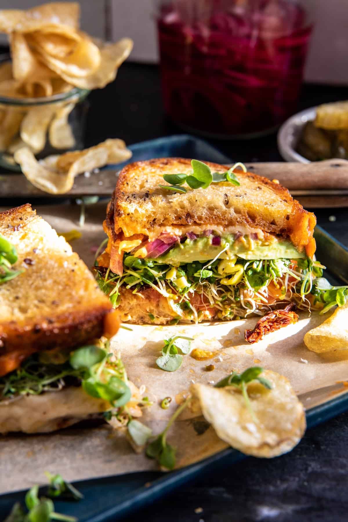 Havarti Avocado Sandwich with Spicy Mayo | halfbakedharvest.com