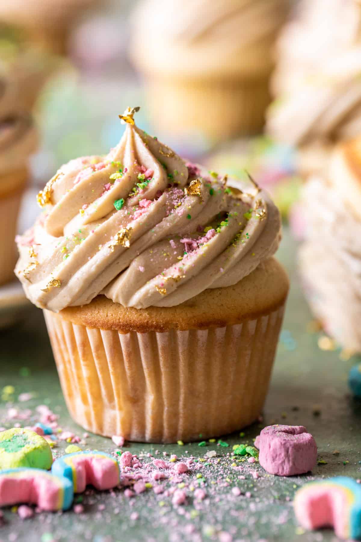 Lucky's Golden Ticket Cupcakes | halfbakedharvest.com
