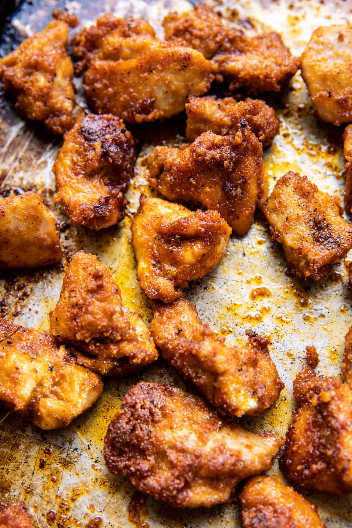 Sheet Pan Honey Buffalo Chicken with Broccoli | halfbakedharvest.com