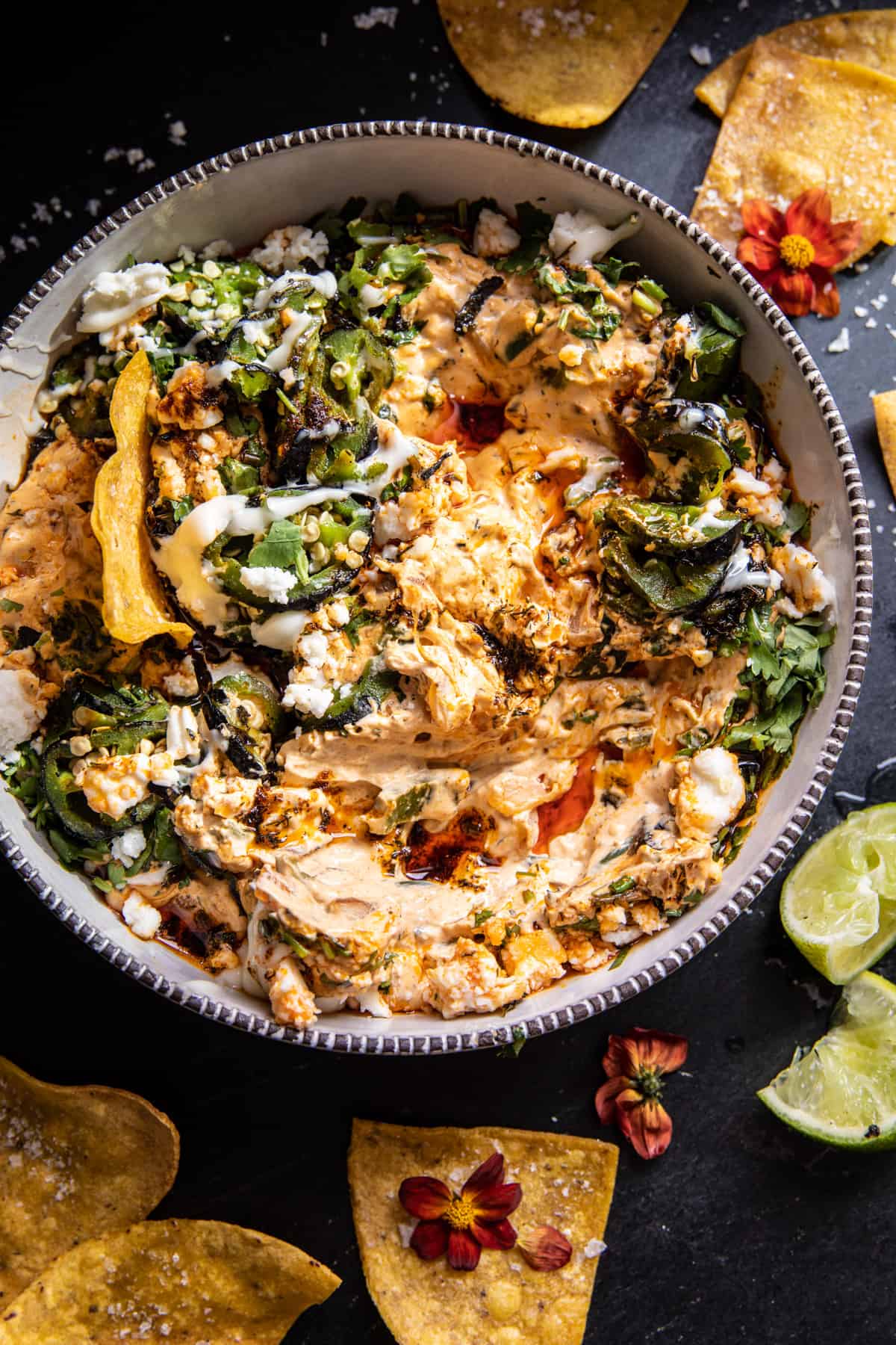 Mexican Street Style Jalapeño Dip | halfbakedharvest.com