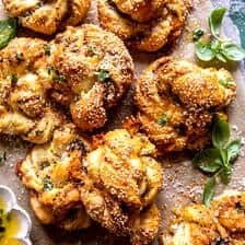 Pesto Garlic Butter Soft Pretzel Knots | halfbakedharvest.com