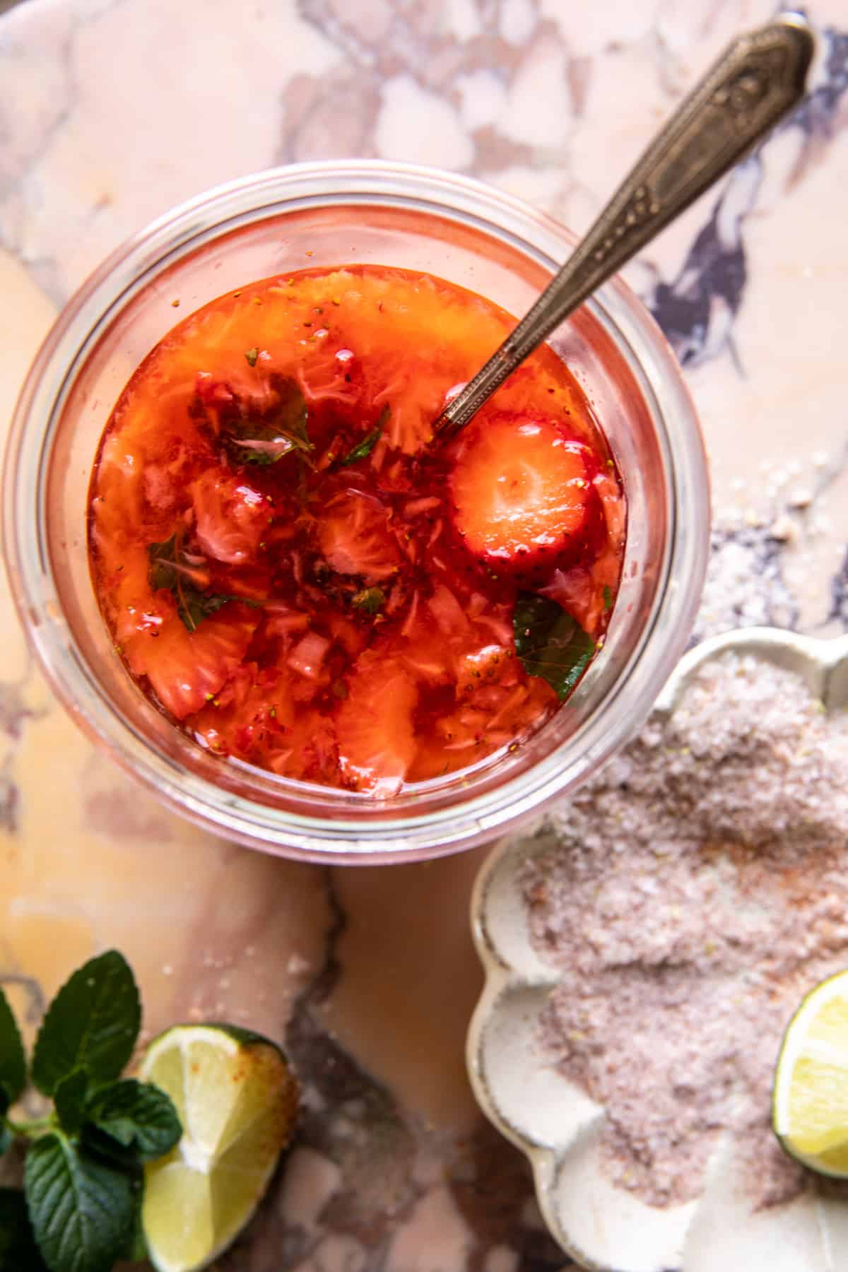 Strawberry Lemonade Aperol Margarita | halfbakedharvest.com