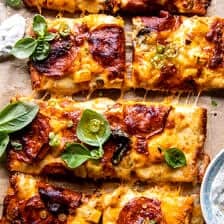 Sheet Pan Hawaiian Pepperoni Pizza | halfbakedharvest.com
