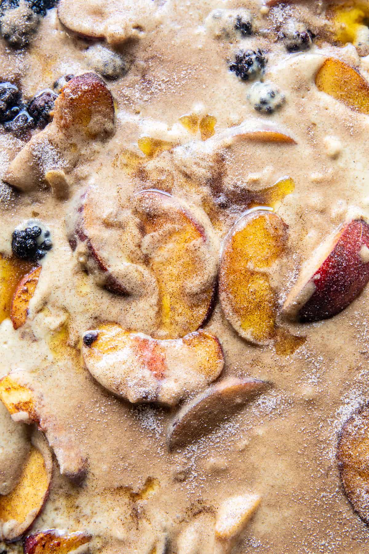 Easy Ginger Blackberry Peach Cobbler | halfbakedharvest.com