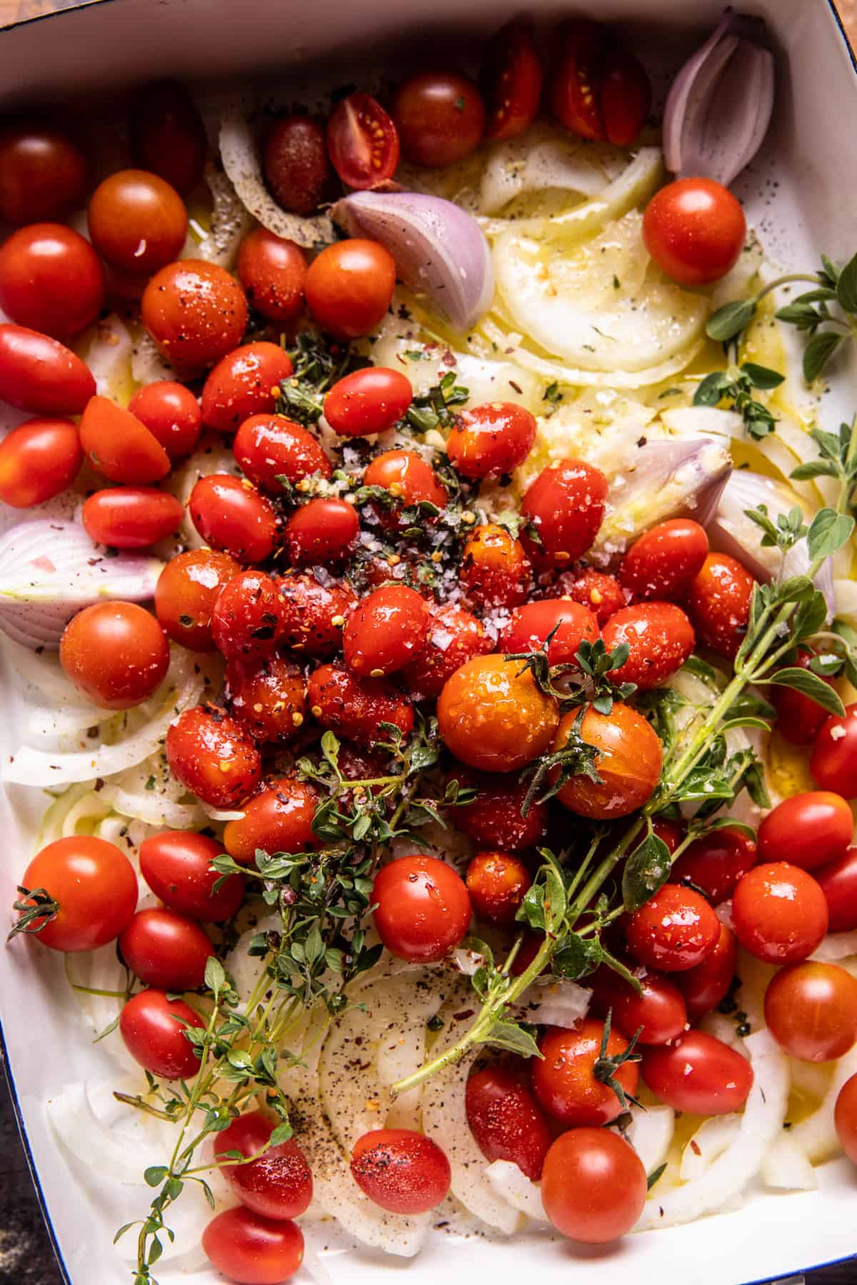 Herb Roasted Cherry Tomato Pizza | halfbakedharvest.com