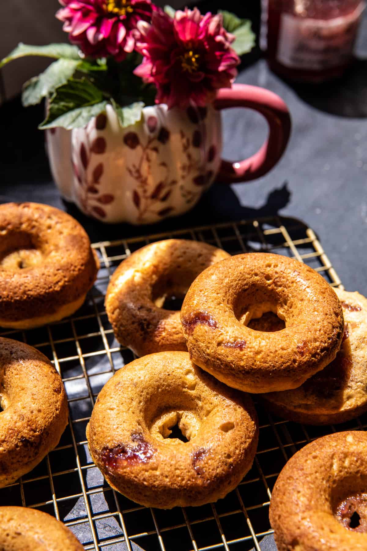 Baked Strawberry Glazed Doughnut | halfbakedharvest.com
