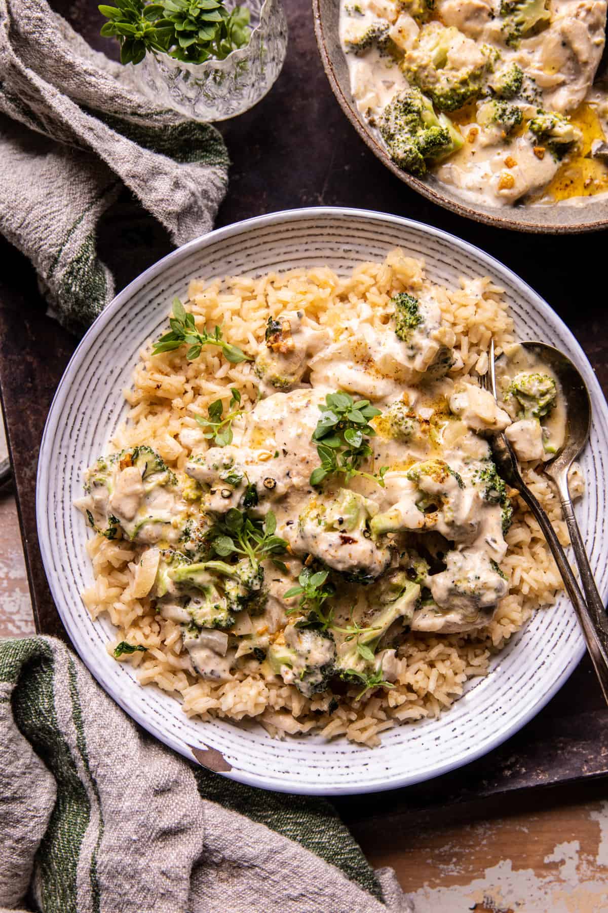 Crockpot Creamy Broccoli Cheddar Chicken | halfbakedharvest.com