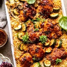 One Pan Chipotle Honey Chicken and Rice | halfbakedharvest.com