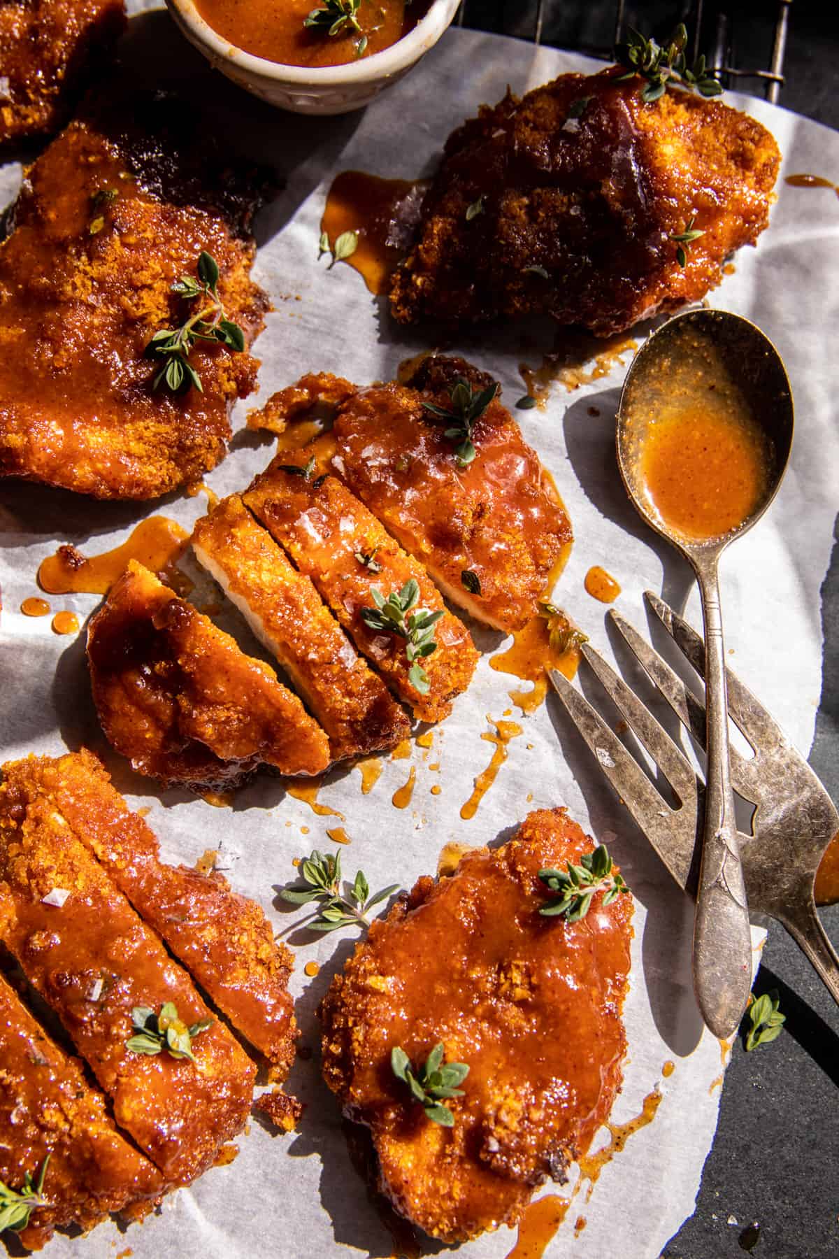 Baked Crunchy Maple Dijon Chicken | halfbakedharvest.com