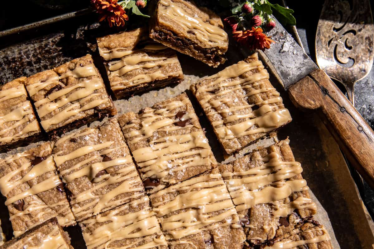 Chewy Maple Brown Sugar Blondies | halfbakedharvest.com