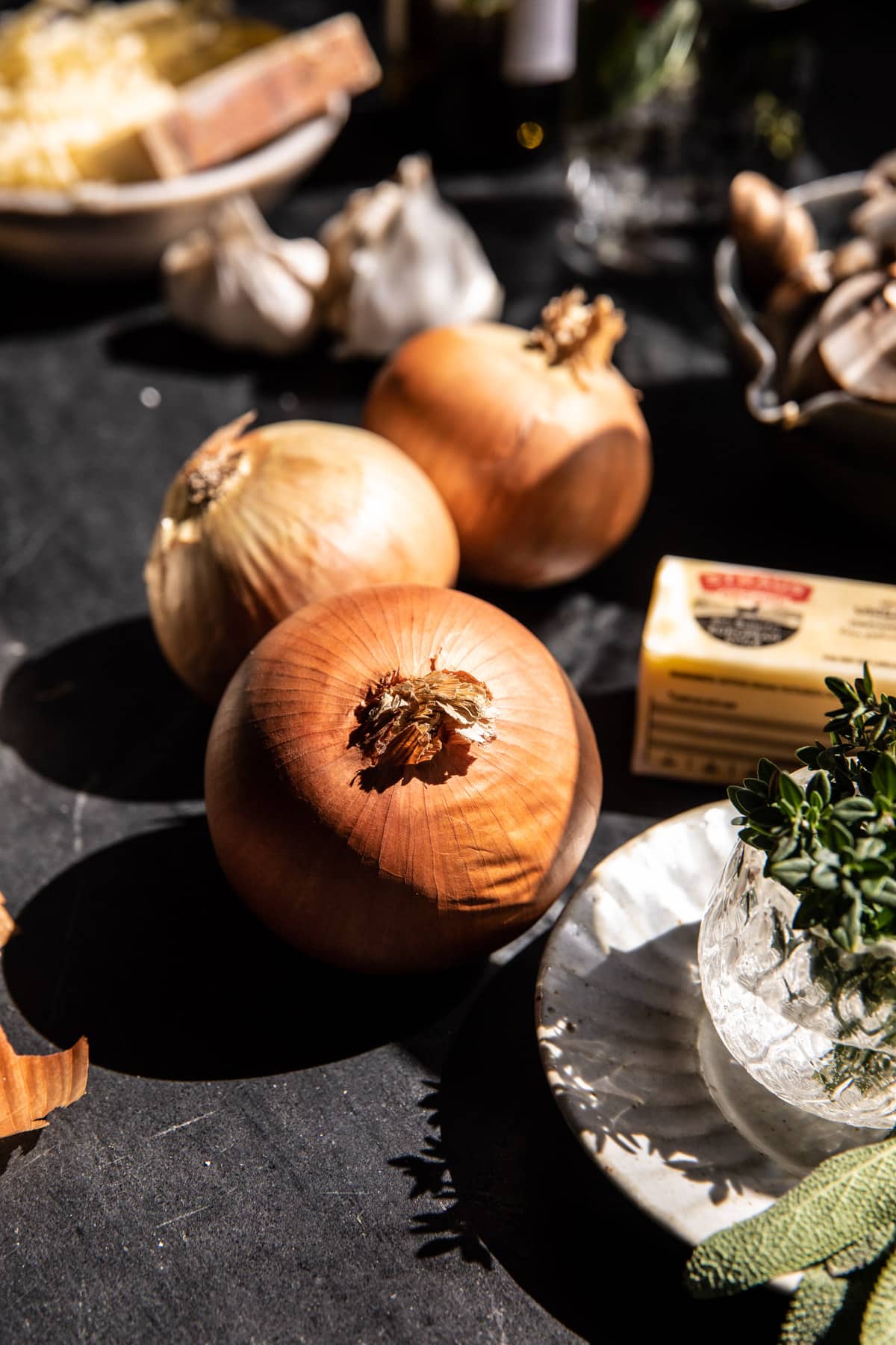 Crockpot Creamy French Onion Chicken and Orzo | halfbakedharest.com