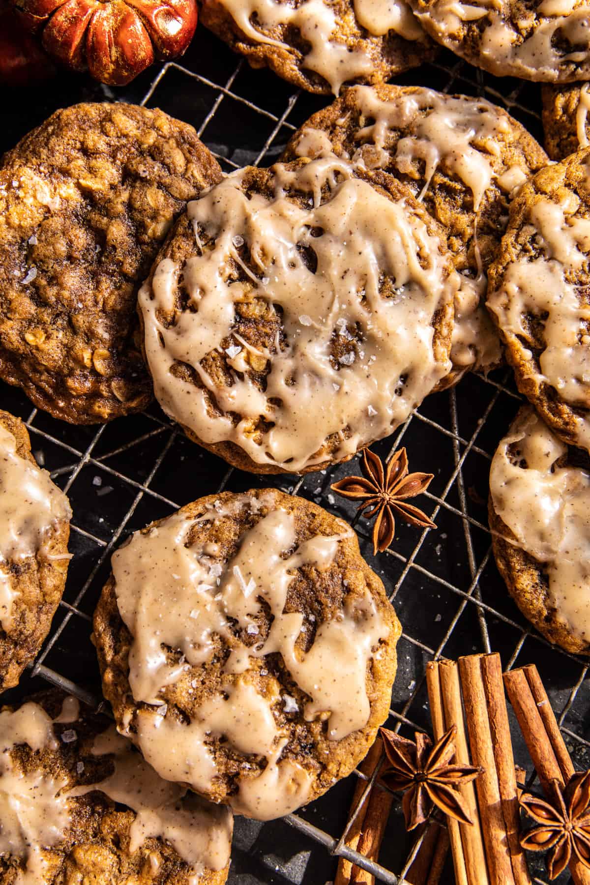 Brown Butter Pumpkin Oatmeal Latte Cookies | halfbakedharvest.com