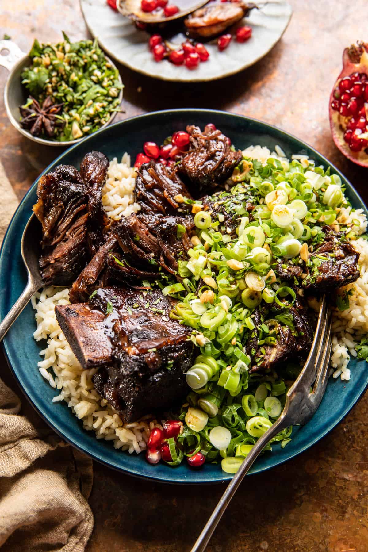 Crockpot Thai Short Ribs with Coconut Rice | halfbakedharvest.com