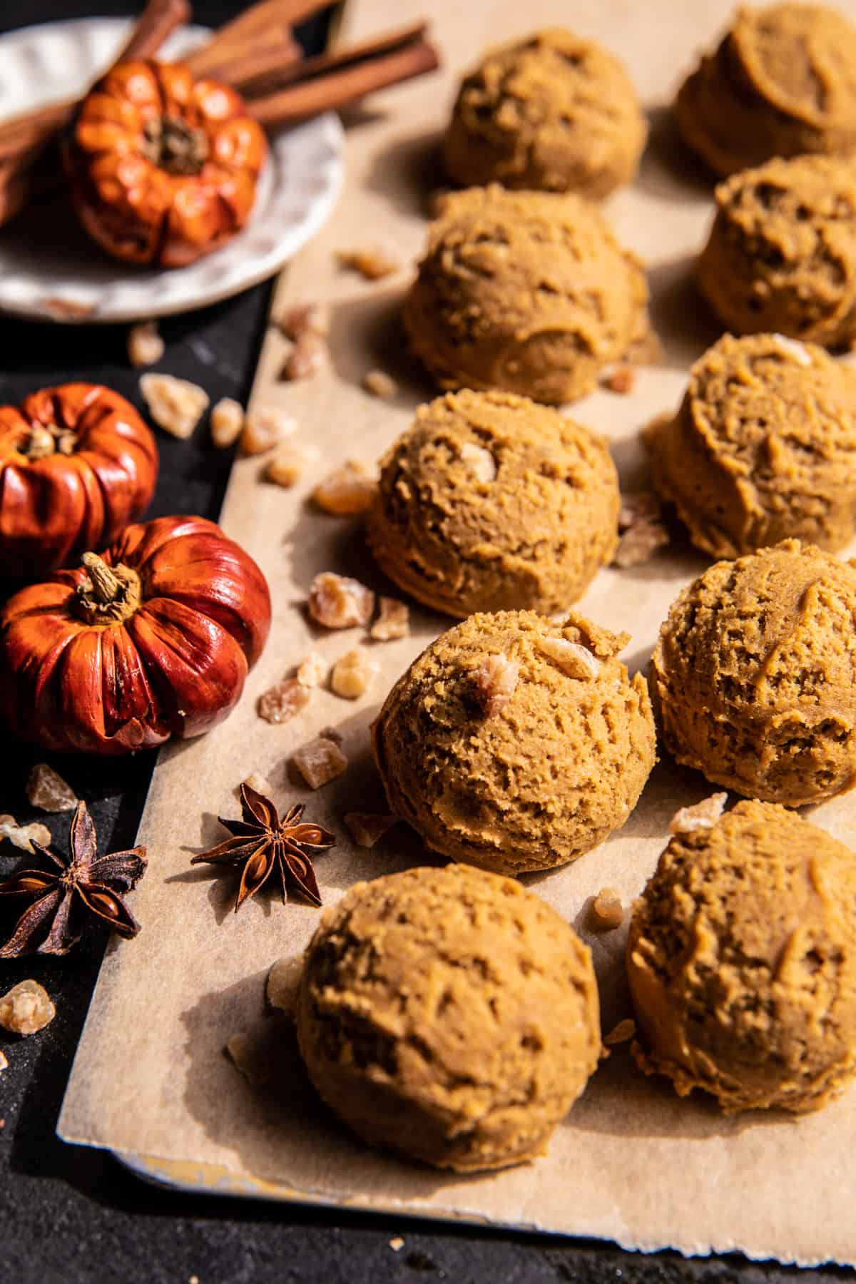 Soft Pumpkin Spice Ginger Cookies with Brown Butter Icing | halfbakedharvest.com
