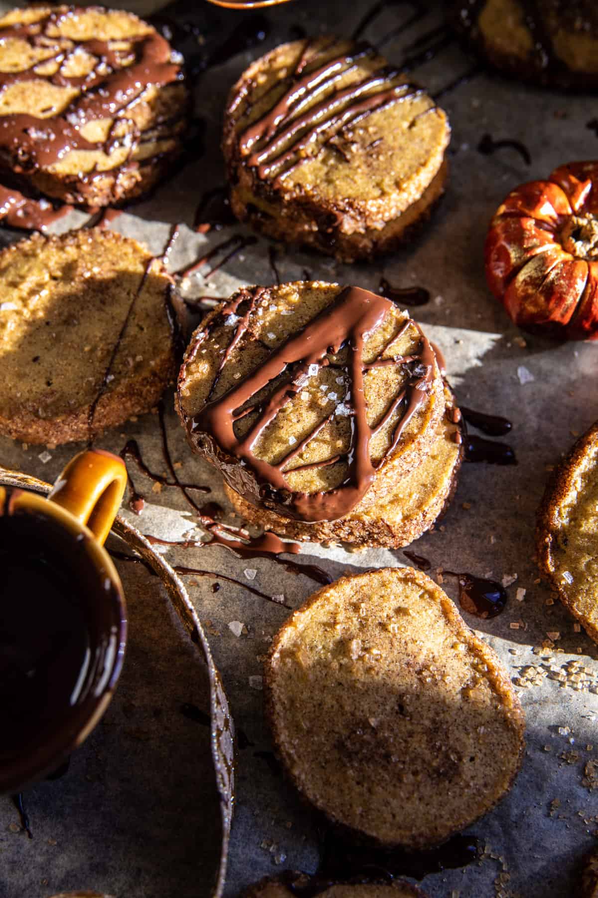 Spiced Pumpkin Shortbread Cookies | halfbakedharvest.com