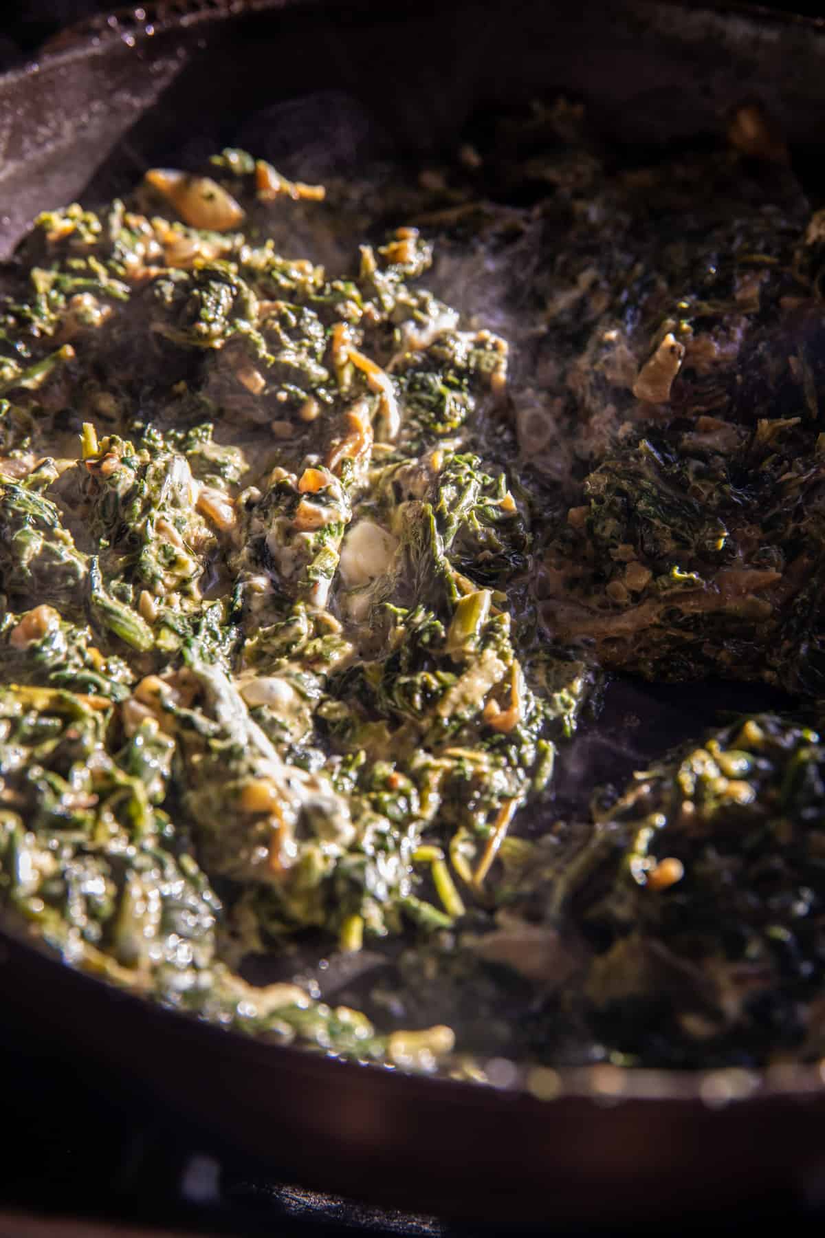 Creamed Spinach and Wild Rice Casserole | halfbakedharvest.com