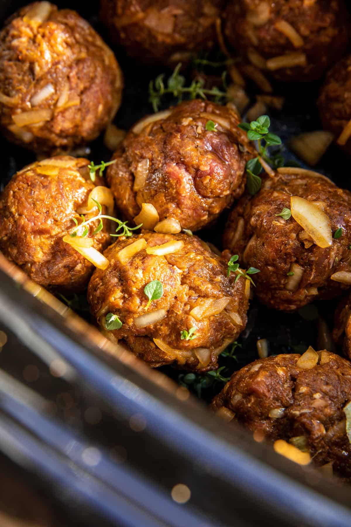 Crockpot Chili Meatballs and Spaghetti | halfbakedharvest.com