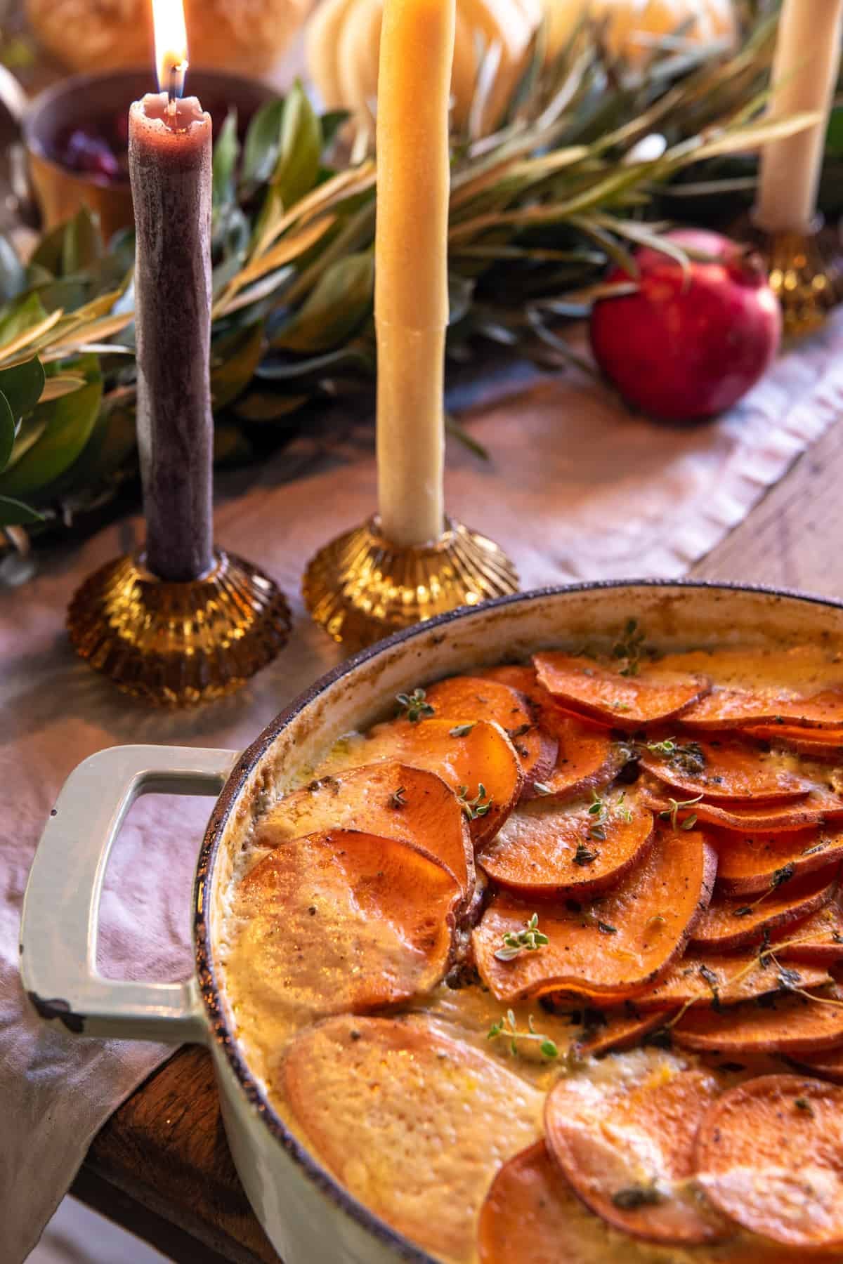 Easy Creamy Scalloped Sweet Potatoes | halfbakedharvest.com