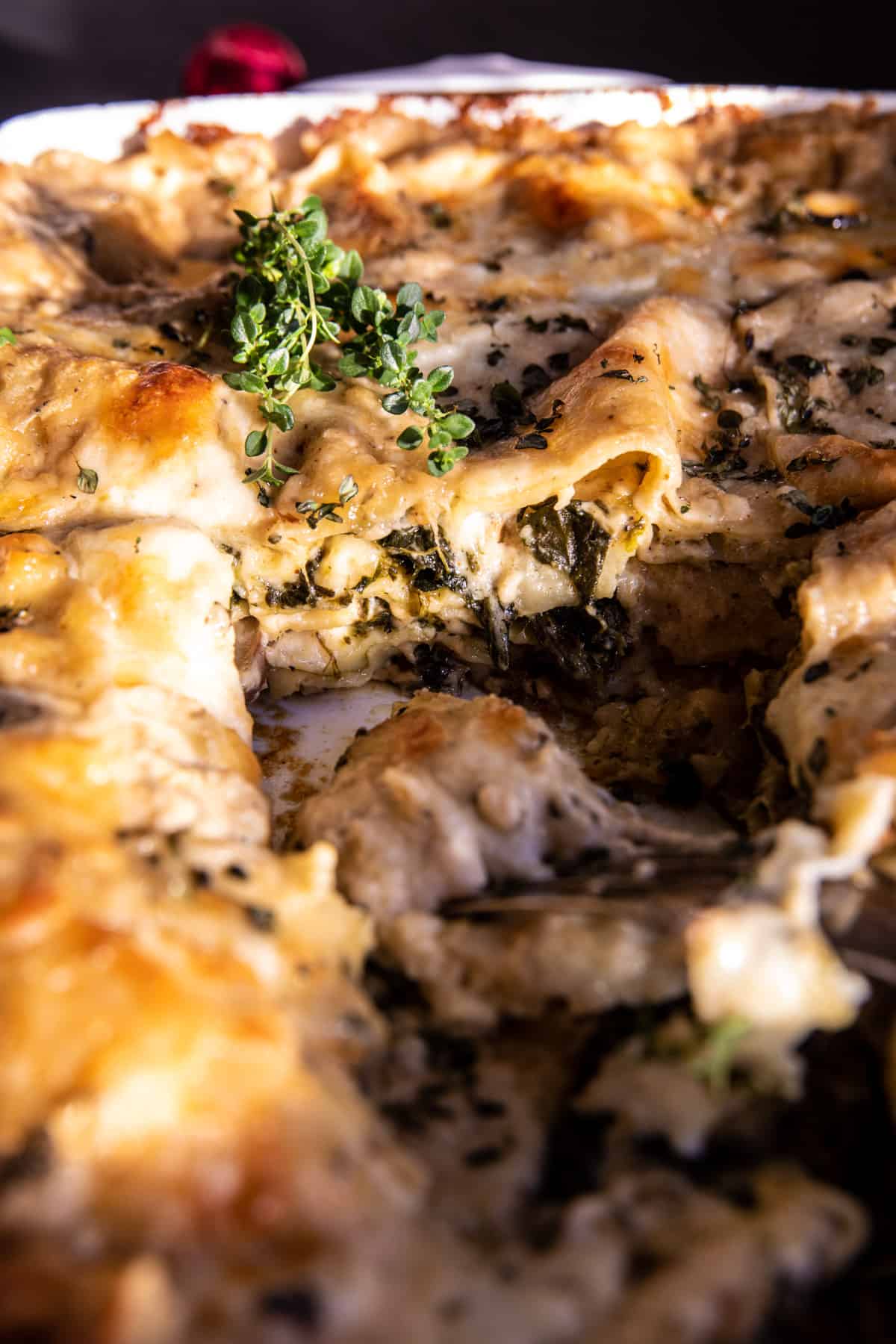 Brown Butter Pesto Spinach Soufflé Lasagna | halfbakedharvest.com