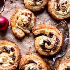 Cranberry Goat Cheese Puff Pastry Swirls | halfbakedharvest.com