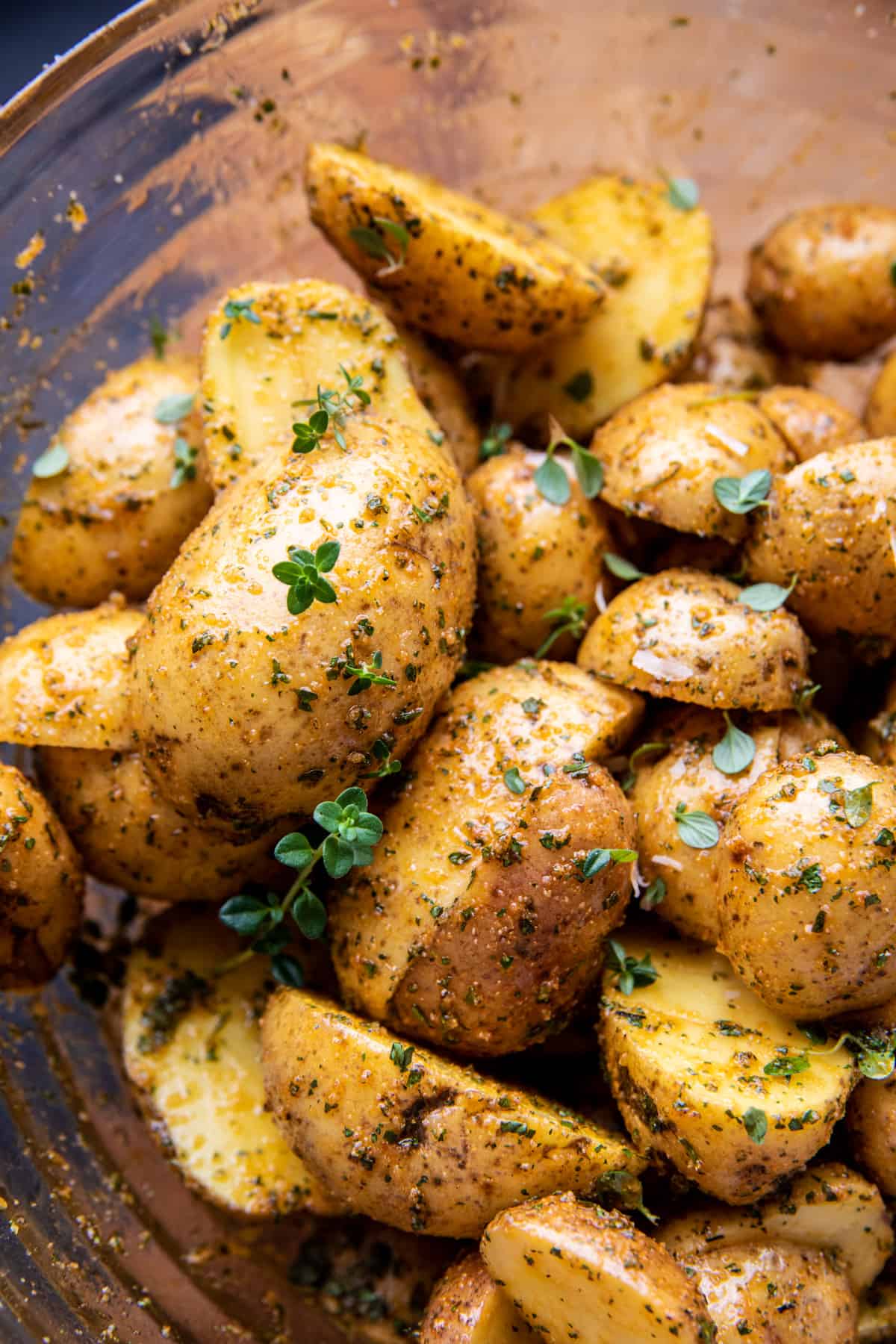 Crispy Parmesan Crusted Buffalo Potatoes | halfbakedharvest.com
