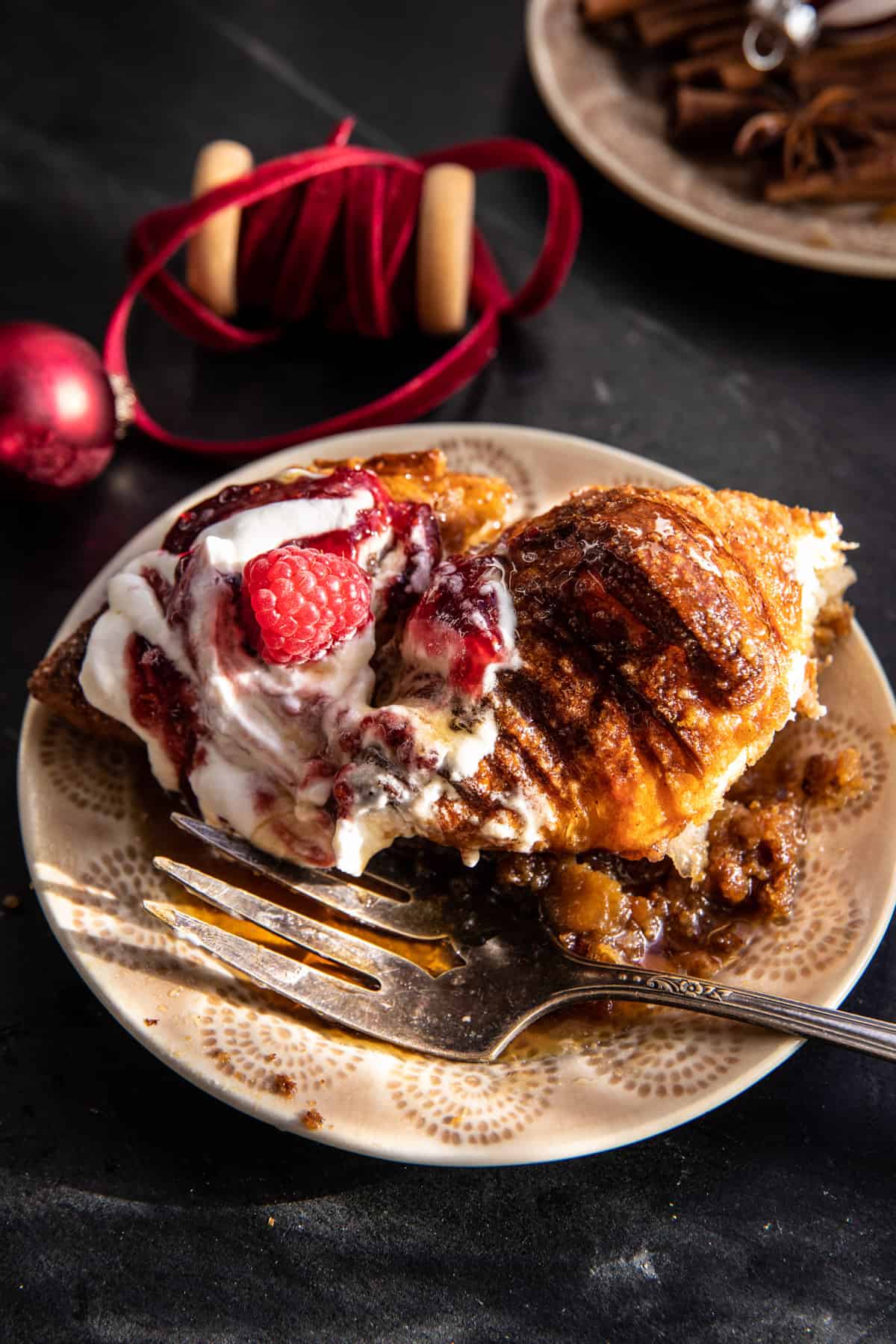 Easy Eggnog Croissant French Toast.| halfbakedharvest.com