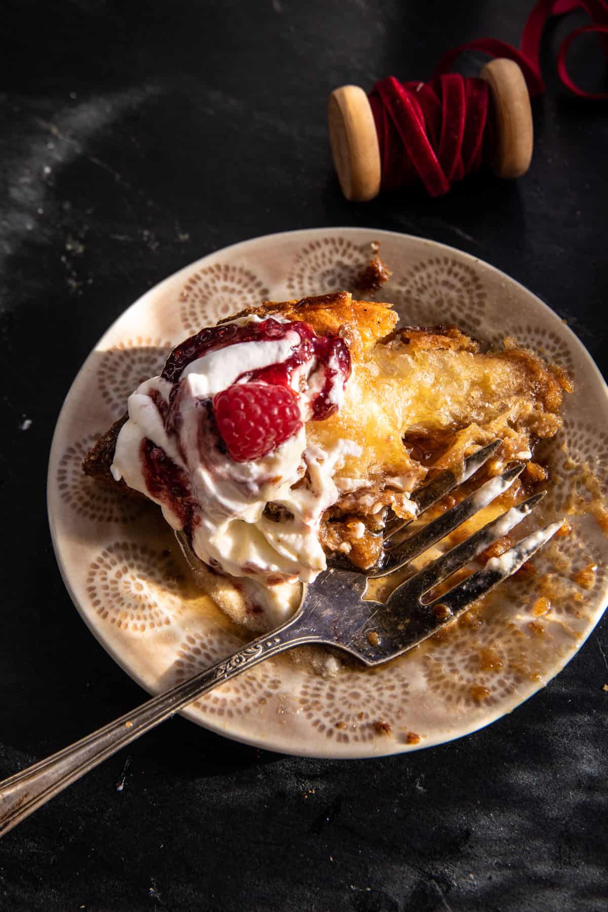 Easy Eggnog Croissant French Toast.| halfbakedharvest.com
