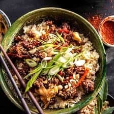 20 Minute Korean Gochujang Beef Bowls | halfbakedharvest.com