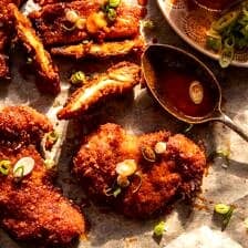 Baked Crunchy Honey Buffalo Chicken