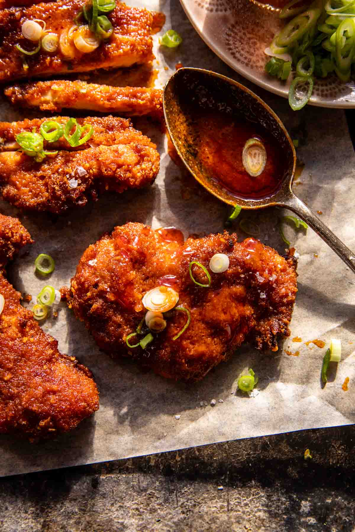 Baked Crunchy Honey Buffalo Chicken | halfbakedharvest.com