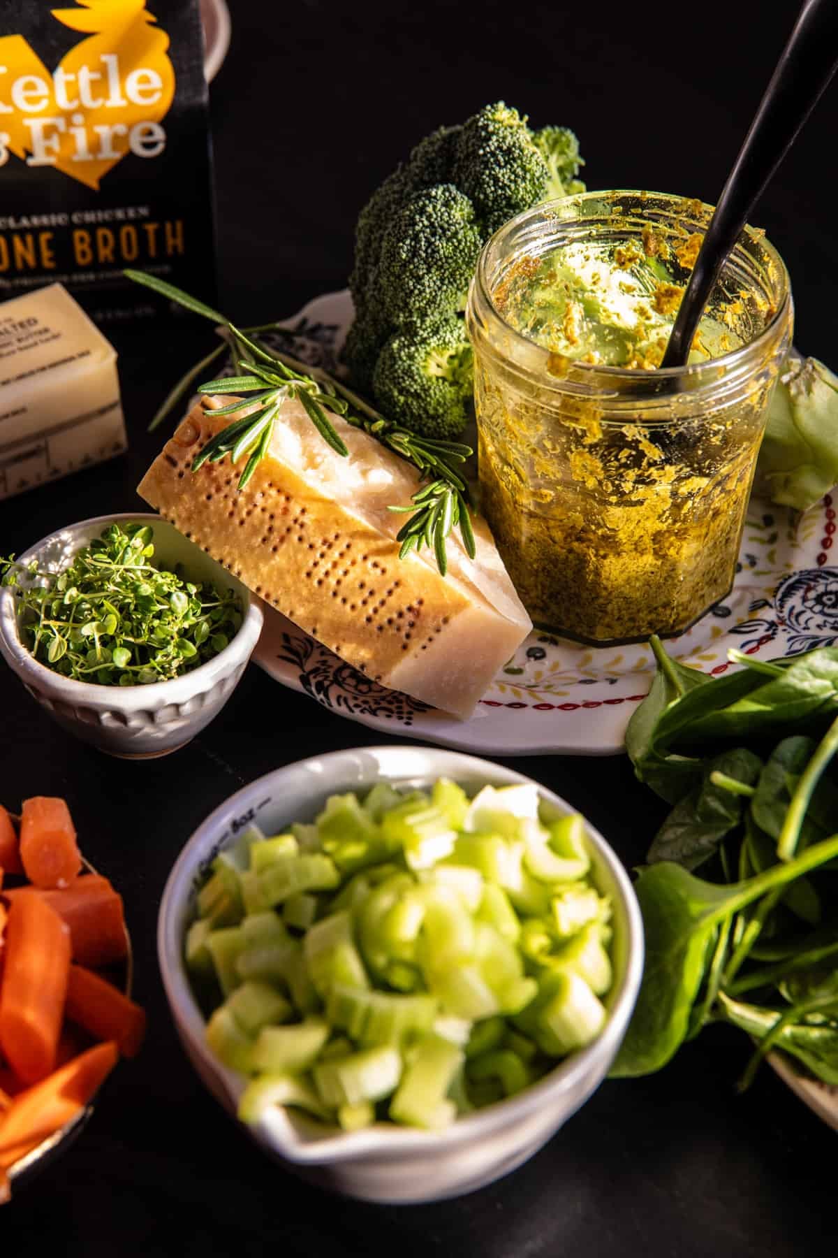 Lemony Pesto Chicken Noodle Soup | halfbakedharvest.com