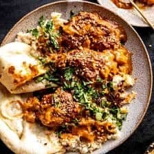 One Pan Spicy Sesame Butter Chicken | halfbakedharvest.com