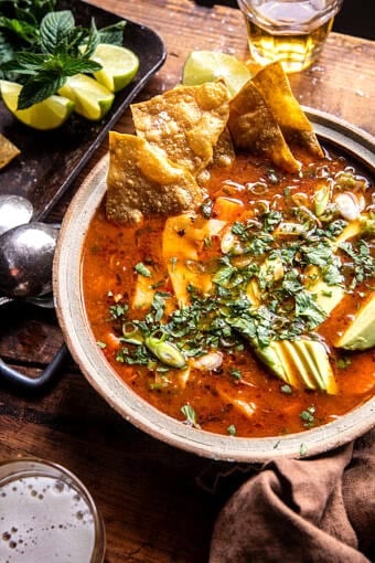 Salsa Verde Tortilla Soup- | halfbakedharvest.com