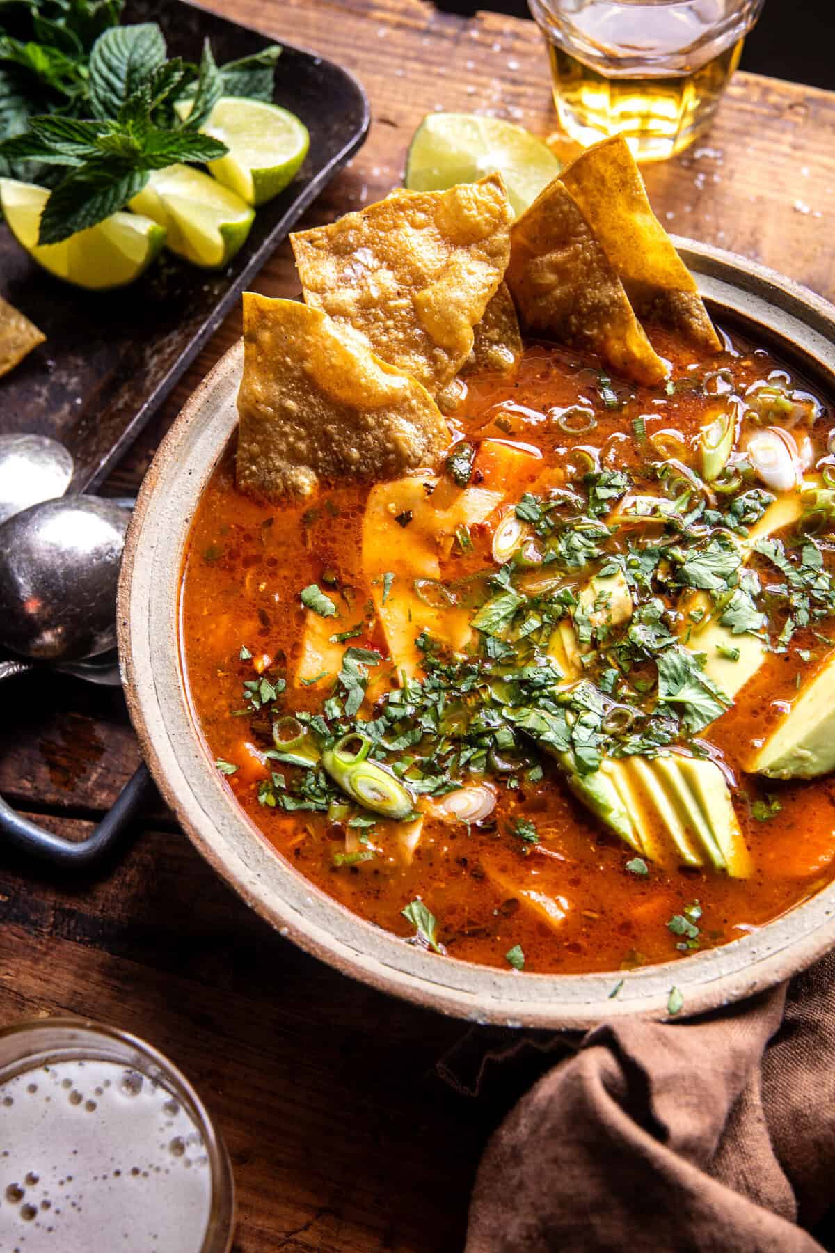 Salsa Verde Tortilla Soup- | halfbakedharvest.com