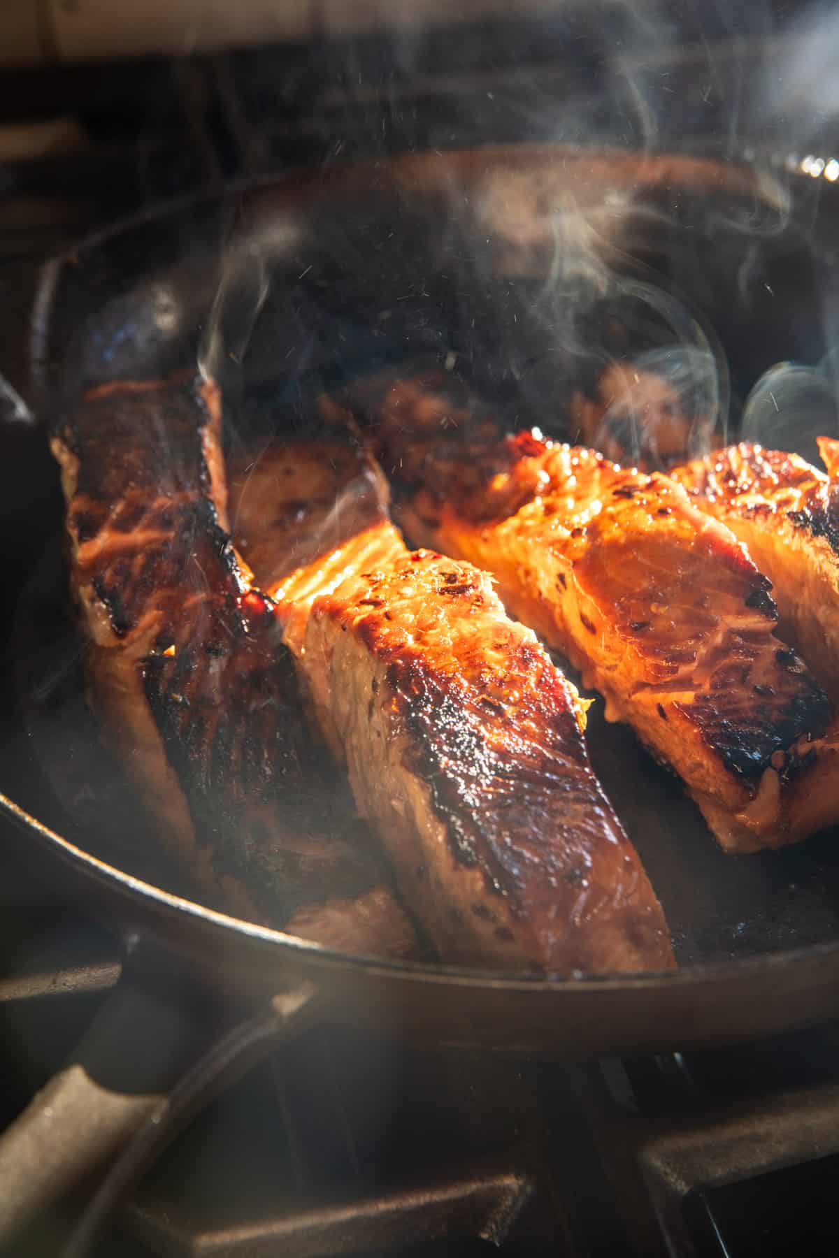 Spicy Ginger Caramelized Salmon Bowl | halfbakedharvest.com