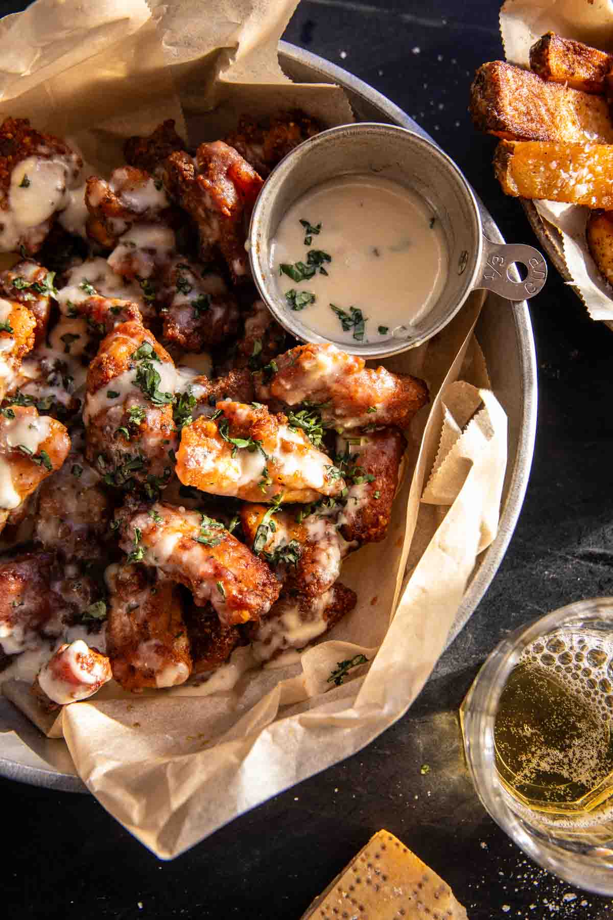 Baked Garlic Parmesan Boneless Wings | halfbakedharvest.com