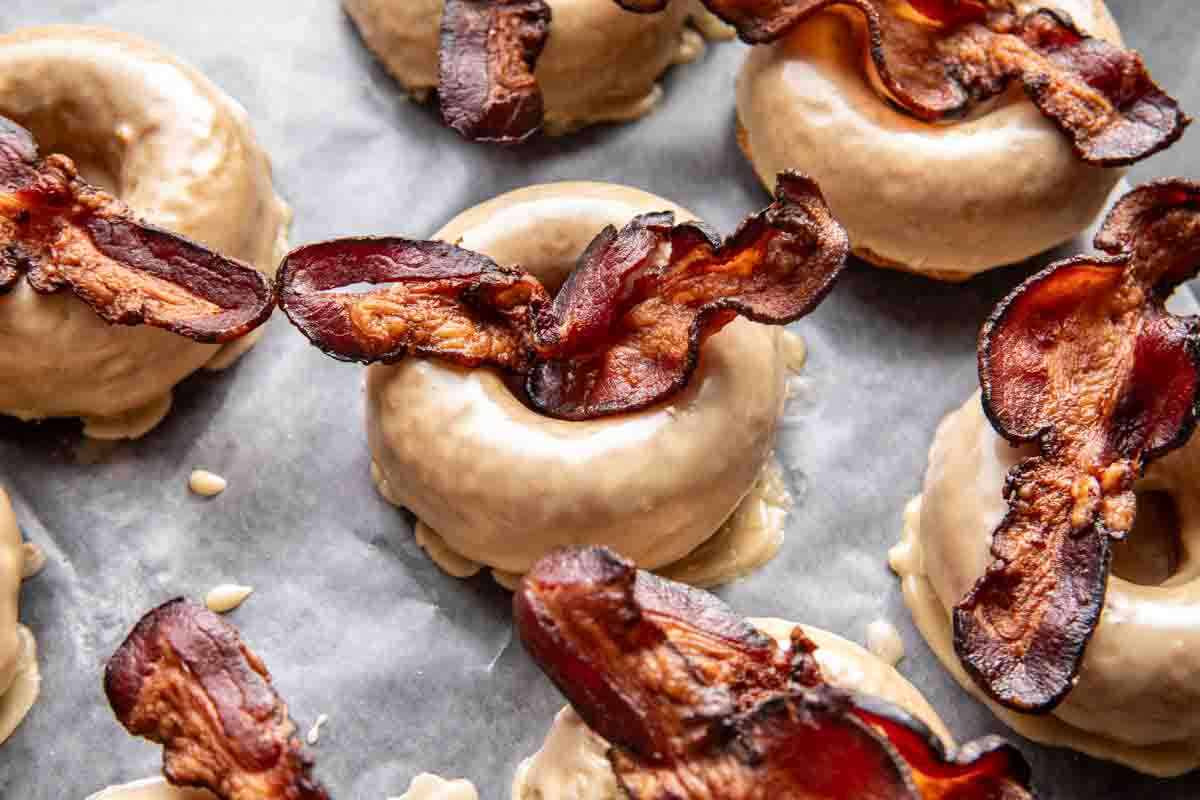 Baked Maple Bacon Doughnuts | halfbakedharvest.com