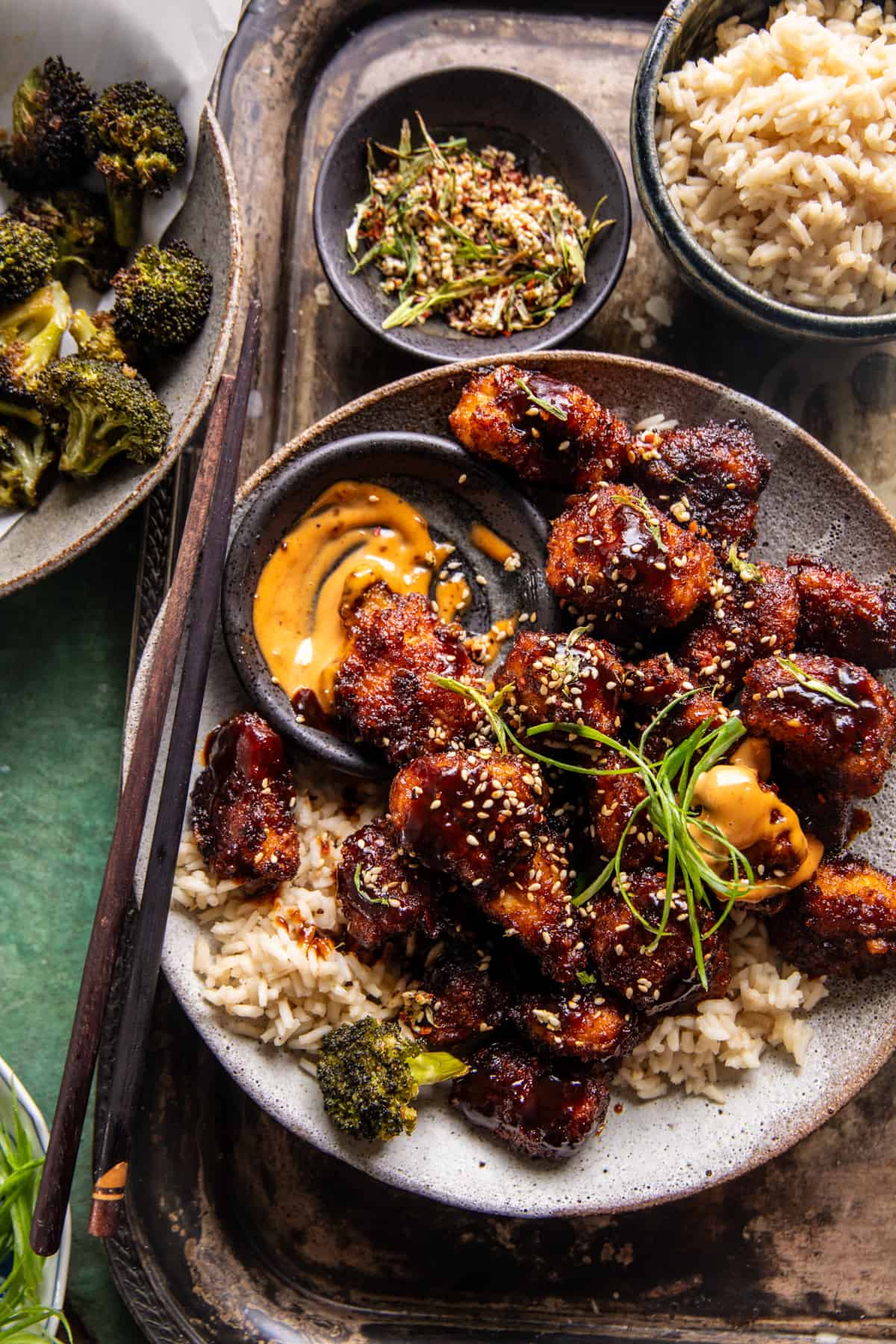 Sheet Pan Korean Popcorn Chicken | halfbakedharvest.com