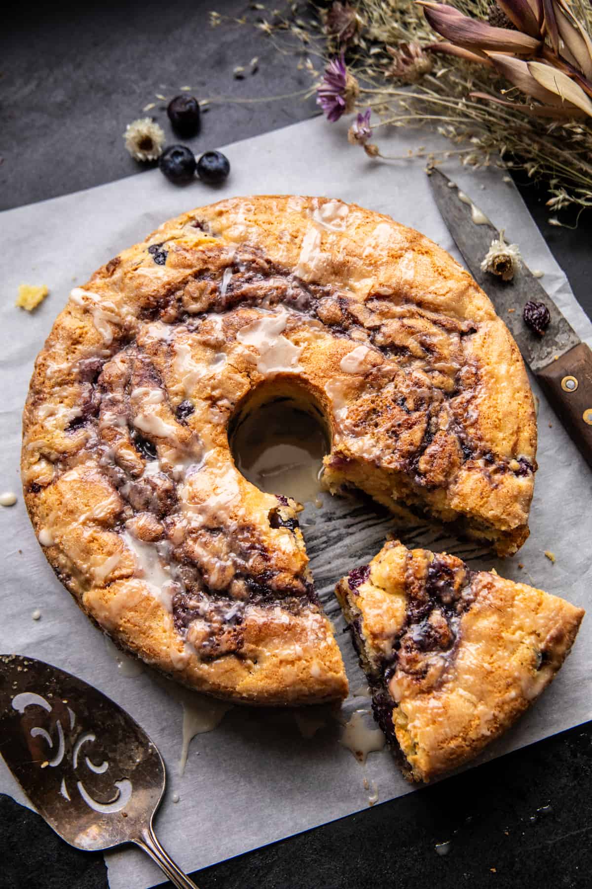 Blueberry Sour Cream Coffee Cake | halfbakedharvest.com