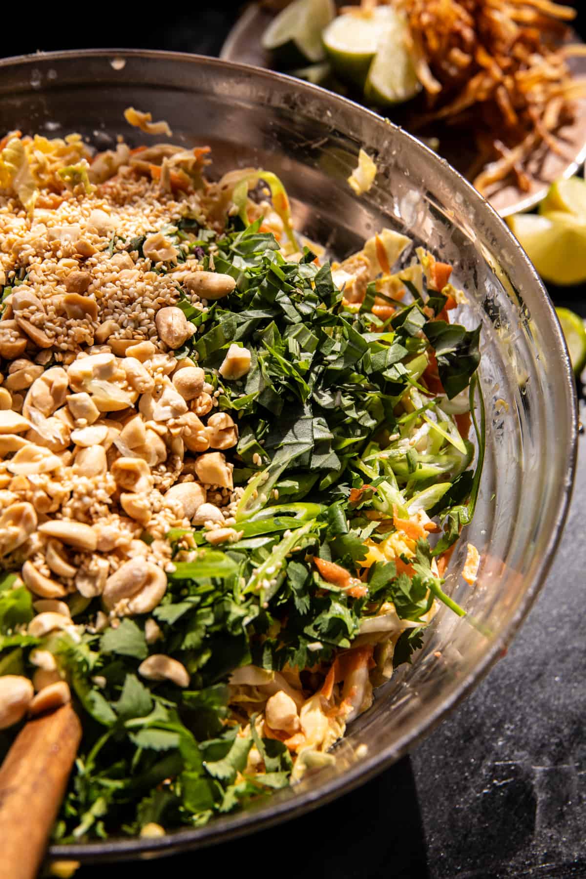 Chopped Thai Crunch Chicken Salad | halfbakedharvest.com