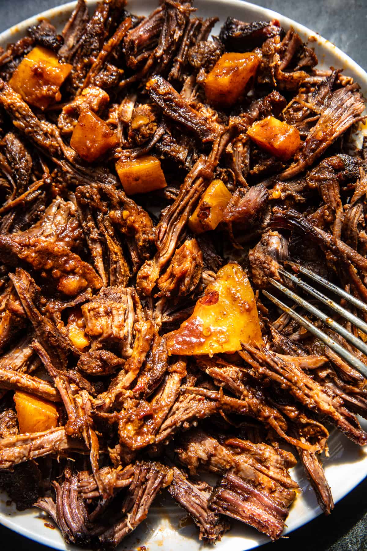 Crockpot Chipotle Pineapple Pot Roast Bowls | halfbakedharvest.com