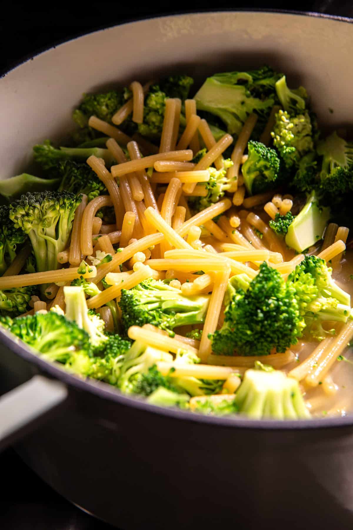 Easy One Pot Broccoli Cheese Pesto Pasta | halfbakedharvest.com