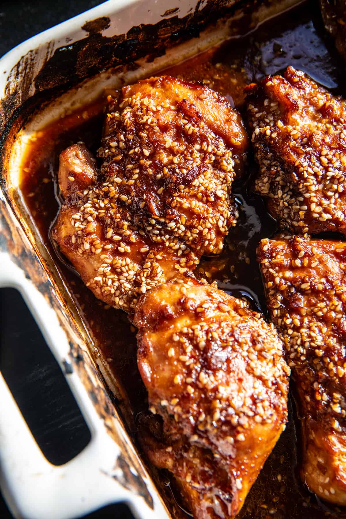Sheet Pan Sesame Miso Chicken with Coconut Rice | halfbakedharvest.com