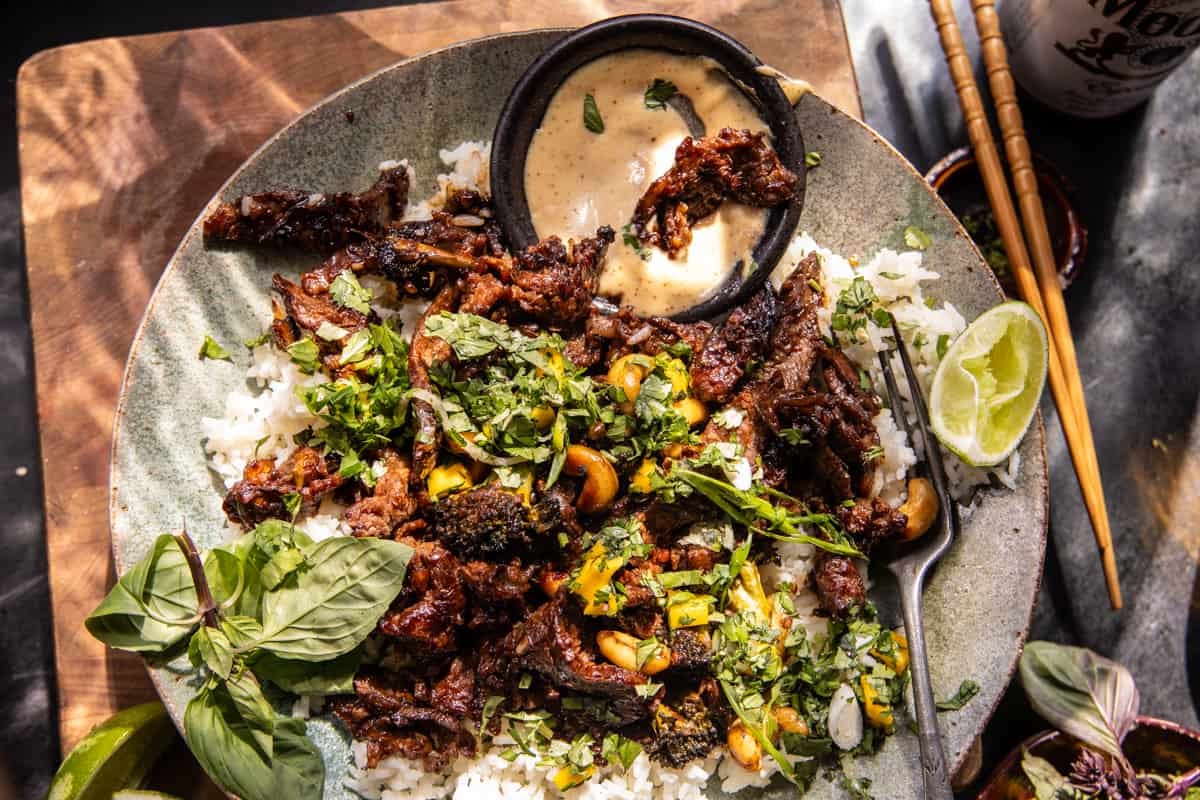 20 Minute Ginger Cashew Beef | halfbakedharvest.com